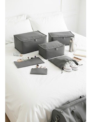 Rek Home 6'lı Valiz Düzenleyici Bavul Içi Organizer Seyahat Tipi Hurç Seti