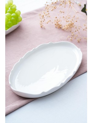 UltraNova Oval Sunum Tabağı 32 Cm, Şık ve Zarif Tasarım