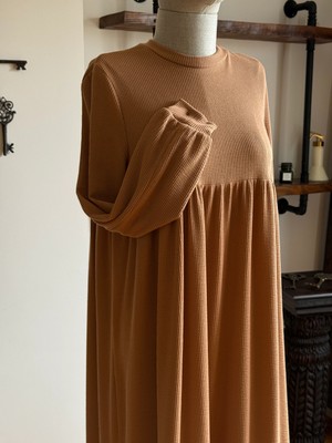 Bel Büzgülü Çift Bantlı Örme Elbise 2316 Navra | Fendel