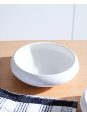 UltraNova Şeffaf Porselen Kase 18X5.6CM, Şık ve Zarif Tasarım