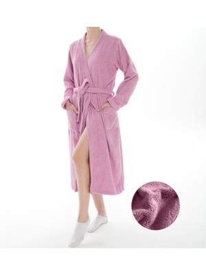 Asn Concept Kadın Pembe Bornoz (Büyük Beden Seçeneğiyle)