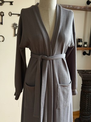 Cepli ve Kuşaklı Örme Uzun Hırka Ferace 2409 Navra | Fendel