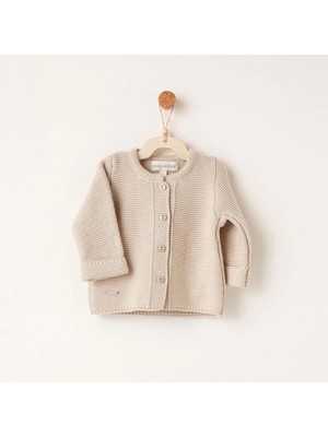 Andywawa Bebek Basic Triko Ceket Bej AC26344