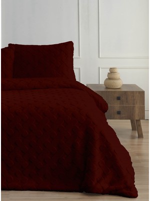 Bella Home Diamond 3 Parça Pietra Çift Kişilik Kürk Comforter Yorgan Seti - 220X240 cm - Pvc Orijinal Çantalı