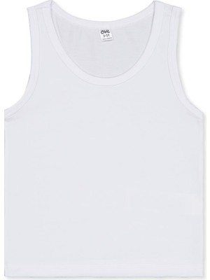 Civil Boys Lacivert-Beyaz 2-12 Yaş Erkek Çocuk 2'li Atlet - Standart 4-5 Yaş