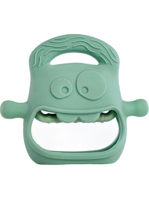 Neonova Koyu Yeşil Bebek Silikon Diş Kaşıyıcı