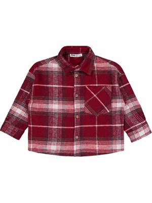 Civil Boys New York Baskılı 2-5 Yaş Gömlek - Kırmızı 4-5 Yaş