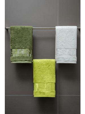 Class Bambu 3'lü 30 x 50 cm Mutfak Havlusu Haki - Fıstık Yeşili - Ekru Bamboo Life