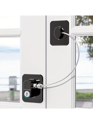 Neonova Siyah Plaka Halatlı Emniyet Kilidi