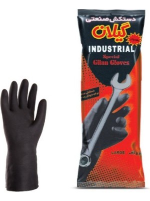 Neonova Siyah Renkli Endüstriyel Eldiven