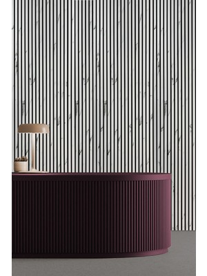 Decomila Mdf Ahşap Akustik Duvar Paneli 100X275 cm - Mermer (PVC)