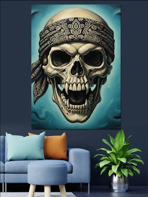 Artmeg Kurukafa Gotik Sanat Çizimi Dekoratif Kanvas - Mdf Ahşap Tablo