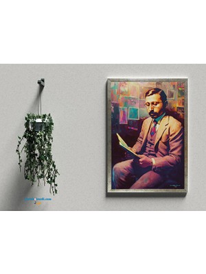 Zerya Postera Celadet Ali Bedirhan - Mir Celadet Ali Bedirhan Çerçeveli Posteri (32X47 cm Çerçeveli)