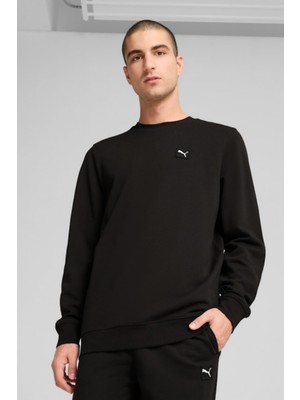 Puma Essentials Elevated Crew Siyah Erkek Sweatshirt