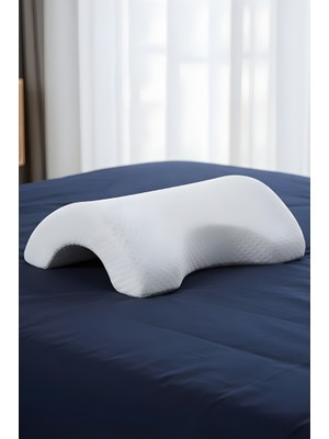 My TechCat Mytechcat® %100 Visco Kavisli Ortopedik Yıkanabilir Kumaş Kılıflı Bel Boyun Bacak Ağrıları Yastık