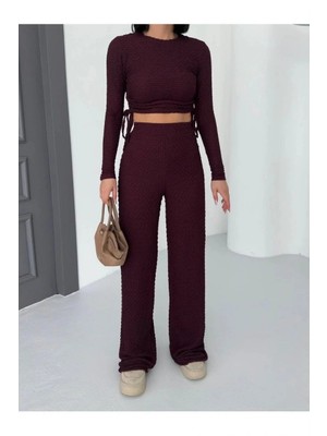 Trivogue Bubble Alt Üst Takım Bordo PT510446