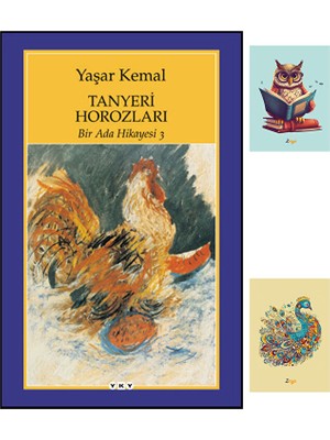 Bir Ada Hikayesi 3 - Tanyeri Horozları - Yaşar Kemal - Yapı Kredi Yayınları - Not Defterli Seti