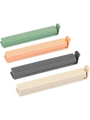 Eynel 4’lü Çok Renkli Pratik Poşet, Paket, Ambalaj, Torba, Çanta Kapatıcı Plastik Klipsi, Kilidi, Mandalı