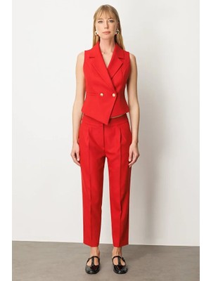 Ekol Yüksek Bel Dar Paça Kadın Pantolon 5055