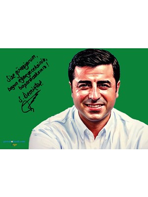 Zerya Selahattin Demirtaş Posteri - Demirtaş Posterleri 4 (Çerçevesiz)