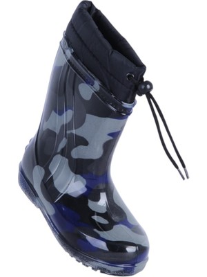 Skuaiter Skuaıter Syh-Mavi Paraşüt Termal Kürklü Erkek Çocuk Çizme Bot