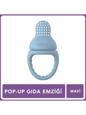 Mochi Pop-Up Gıda Emziği Mavi