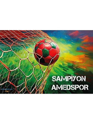 Zerya Amedspor Şampiyon Posteri - Amed Spor Posterleri - Poster (Ebat 32X47 - Çerçevesiz)