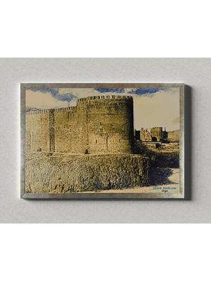 Zerya Postera Bajara Amedê - Diyarbakır Surları Çerçeveli Posteri (32X47 cm Çerçeveli)