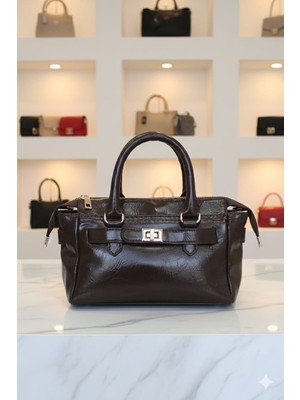 Linas Collection Kadın Rugan El ve Çapraz Çanta 25*16 cm