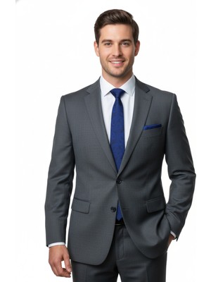 Oppland Erkek Kravat Klasik Mendilli Şık Kolay Şekil Alabilen Leke Tutmaz Pastel Tasarım Slim Model