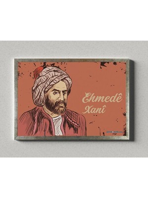 Zerya Postera Ehmedê Xanî - Ahmedê Hani Çerçeveli Posteri (32X47 cm Çerçeveli)