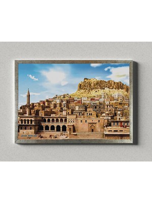 Zerya Postera Bajara Mêrdinê - Mardin Şehri Çerçeveli Posteri 2 (32X47 cm Çerçeveli)