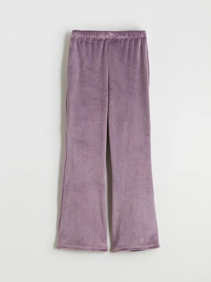 LC Waikiki Lcw Kids Mürdüm Beli Lastikli Kadife Kız Çocuk Tayt