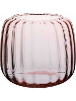 Paşabahçe Rose Ripples Vazo 22.7X27 cm El Yapım Tekli