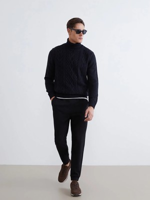 LC Waikiki Southblue Siyah Standart Kalıp Erkek Jogger Eşofman Altı