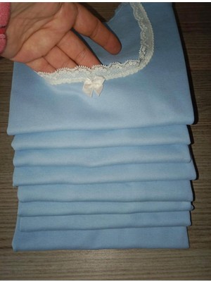 İsra Ayyıldız Moonstar Collection Zarif Dantelli Kurdeleli Basic Vücudu Saran Crop Top