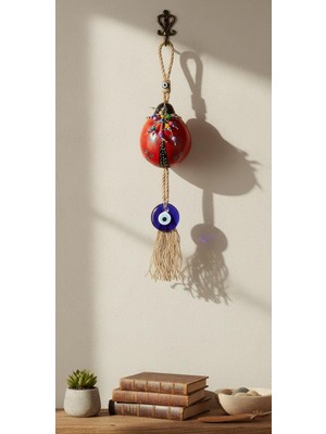 Skygo Kırmızı Uğur Böceği Duvar Süsü, Dekoratif Bahçe Balkon Süsü ve Nazar Boncuğu