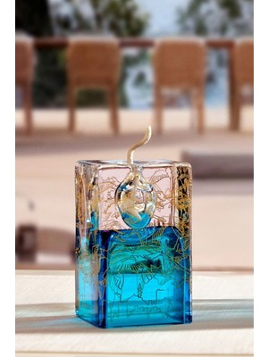 Paşabahçe Martıların Istanbul'u Kandil El Yapım 13X8 cm