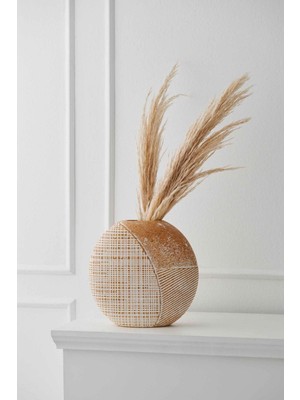 Paşabahçe Seramik Dekoratif Obje Bej 22 cm