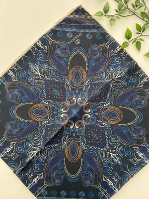 İpekhan Zen Desen Ince Pamuk Eşarp