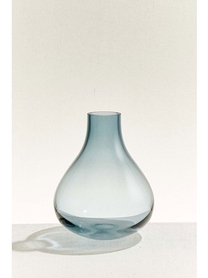 Paşabahçe Vazo 22 cm Çelik Mavi El Yapım Tekli