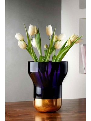 Paşabahçe Nude Contour Kısa Vazo El Yapımı