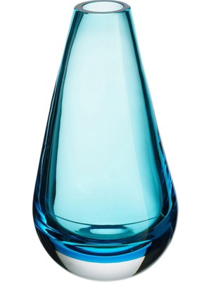 Paşabahçe Drops Turkuaz Vazo El Yapımı 29 cm