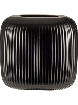 Paşabahçe Omnia Bey Geniş Siyah Vazo 27 cm El Yapımı