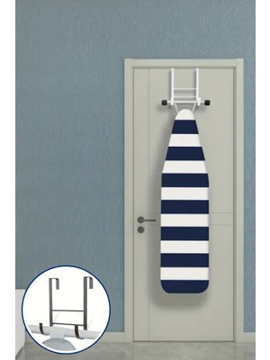 Pratik Kapı Arkası Ütü Masası Askısı, Düzenleyici, Beyaz