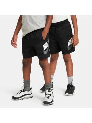 Nike Nsw Wvn Short Unisex Çocuk  Astarlı Siyah Spor  Şort  - FN8756-010