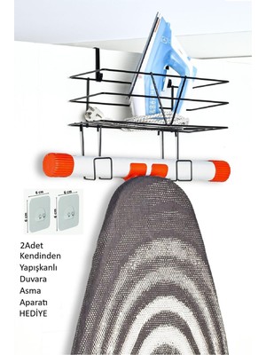 Çift Taraflı Kapı Arkası Askısı, Siyah, Pratik ve Şık Düzenleyici