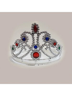 Ronanna Buğz Prenses Parti Tacı Gümüş Rengi 1 Adet