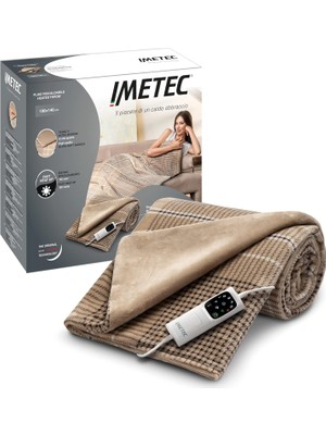 İmetec Imetec Adapto Elegance Elektrikli Battaniye – 180X140 cm | Kadife , 6 Kademeli Isı