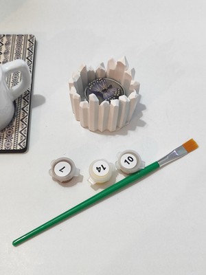 Denic Taş Boyama Seti - Dekoratif Obje - Boya -Firça